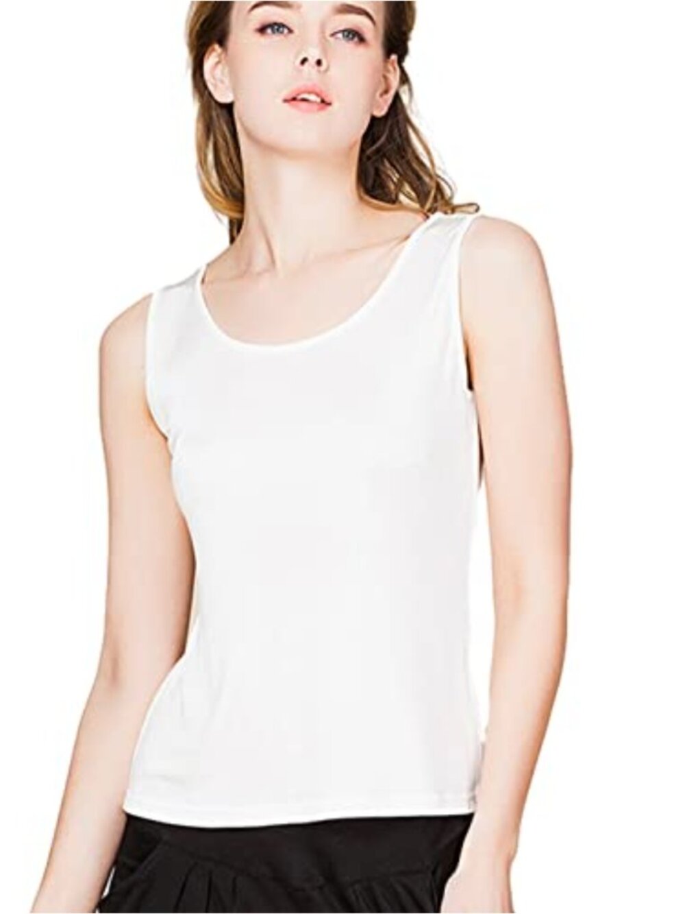 Silk Tank Top Sleeveless Blouse 100% Mulberry Silk Summer Tee
